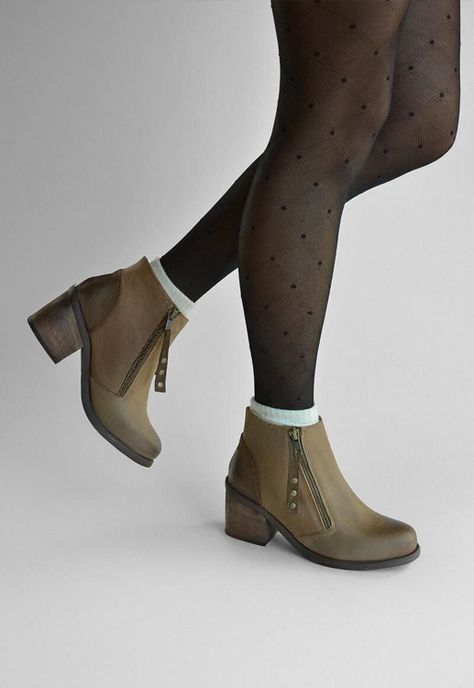 Botin Mujer De Cuero Sai Café C14-6