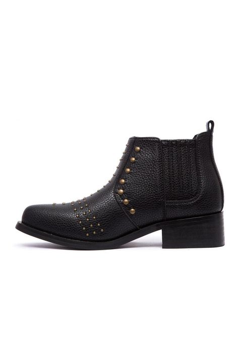 Botines Mujer De Cuero Yal C16 Negro -3