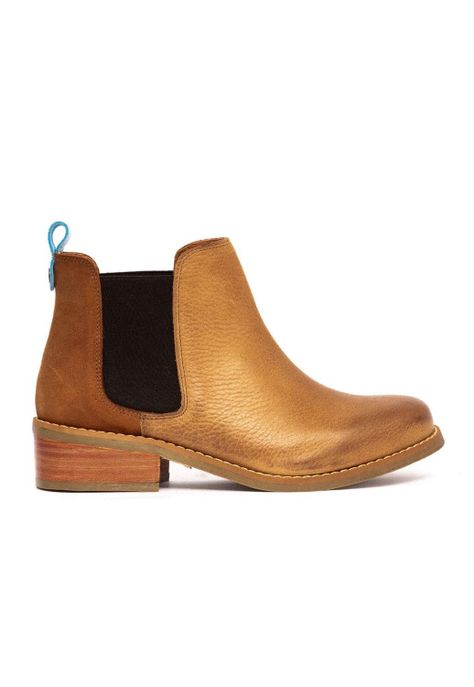 Botin Mujer De Cuero Tina C2 Camel-0