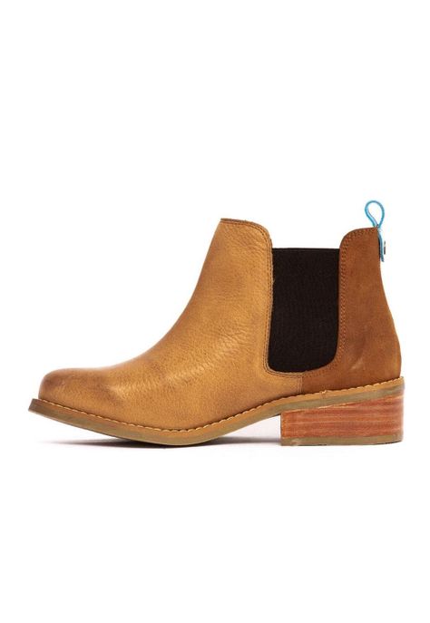 Botin Mujer De Cuero Tina C2 Camel-2