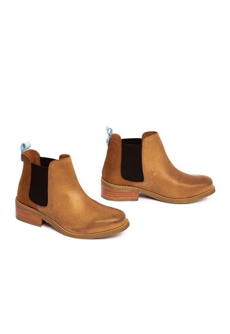 Botin Mujer De Cuero Tina C2 Camel-4