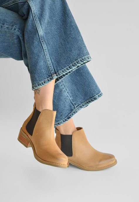 Botin Mujer De Cuero Tina C2 Camel-6