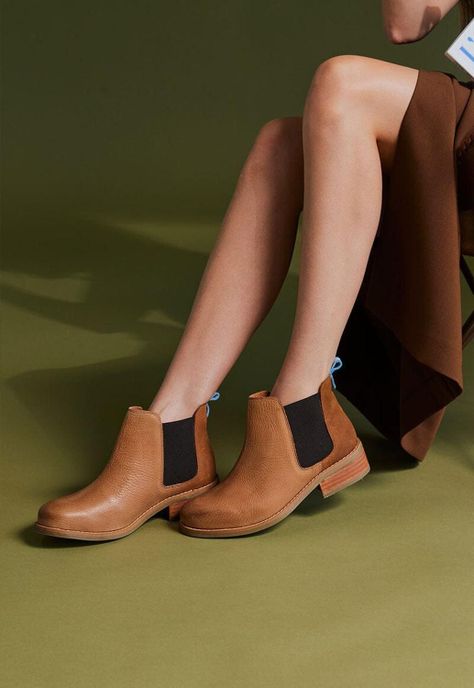 Botin Mujer De Cuero Tina C2 Camel-7