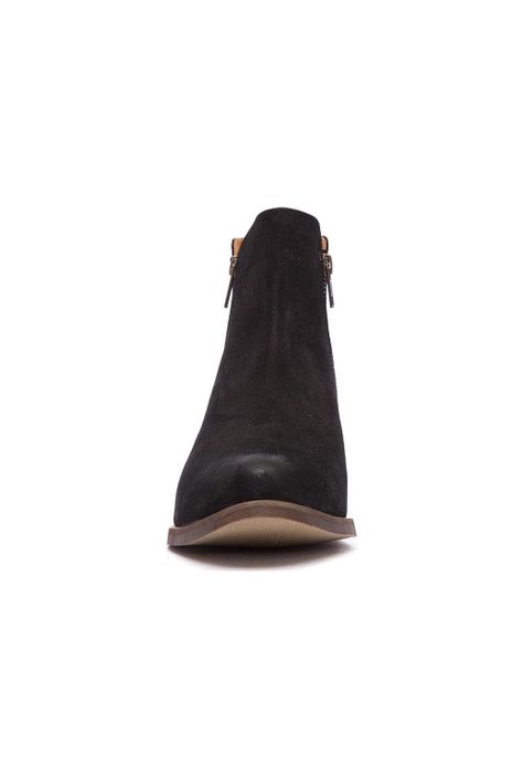 Botin Mujer De Cuero Lena Negro C1-1