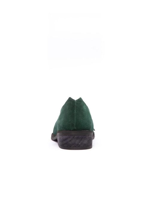 Zapato Mujer De Cuero Indira C1 Verde Print-4