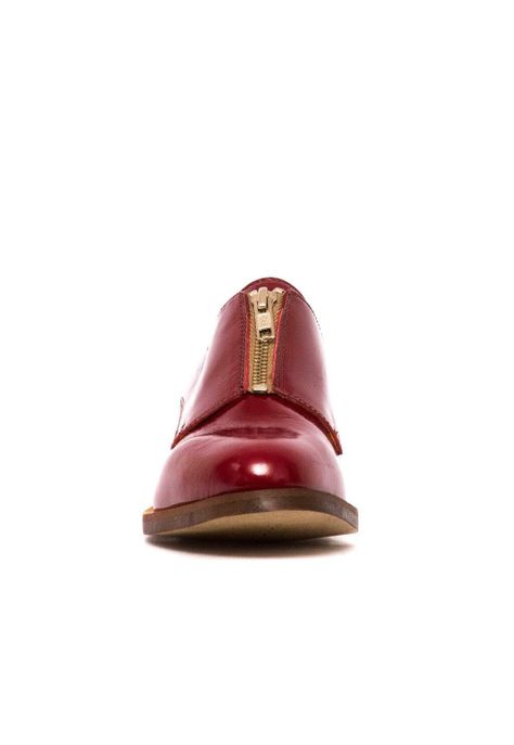 Zapato Mujer De Cuero Leonor Burdeo C2-2
