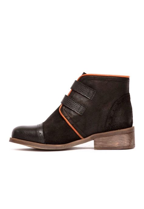 Botin Mujer De Cuero Judy C1 Negro -3