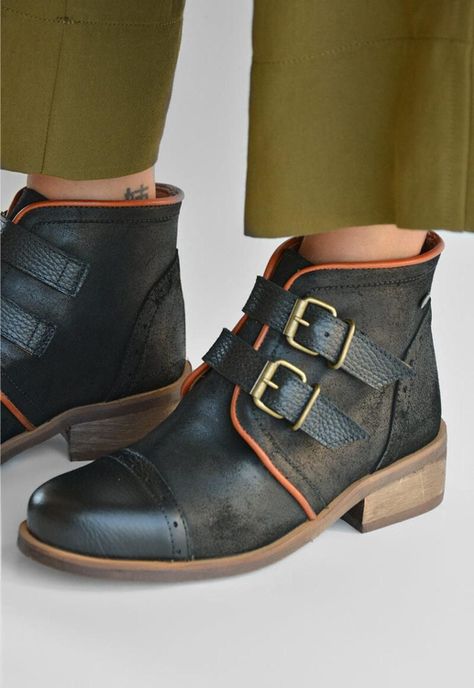 Botin Mujer De Cuero Judy C1 Negro -6
