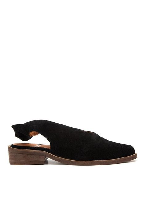 Zapato Mujer De Cuero Guindo Negro C5-0