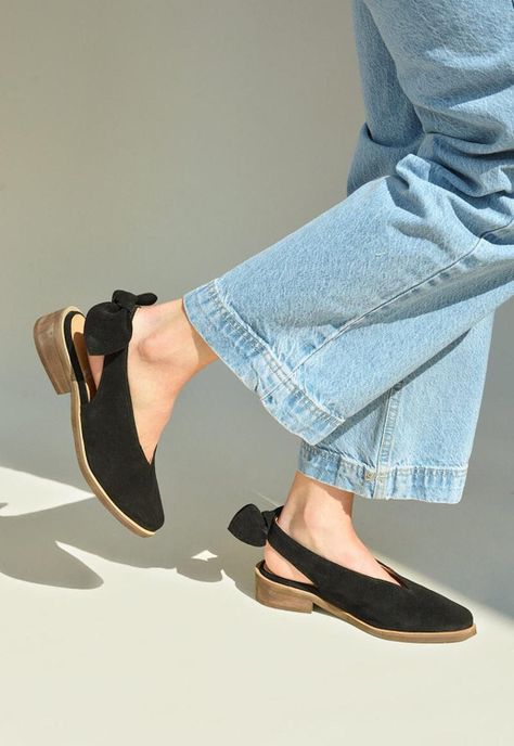 Zapato Mujer De Cuero Guindo Negro C5-1