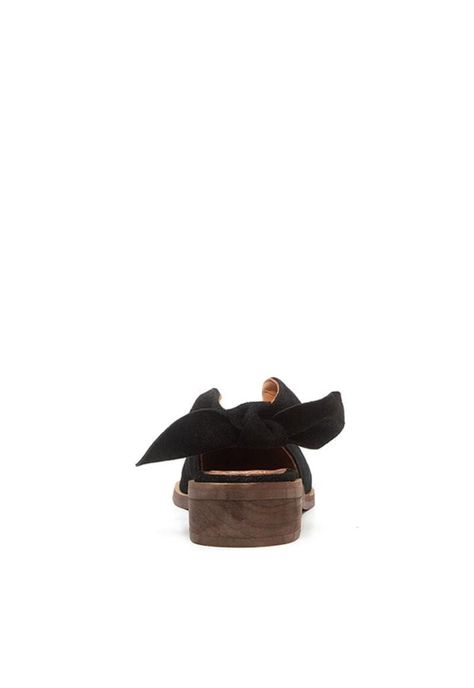 Zapato Mujer De Cuero Guindo Negro C5-4
