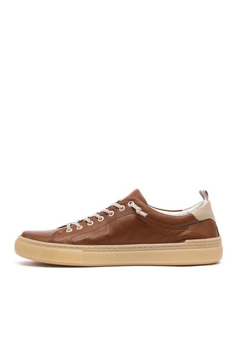 Zapatilla Hombre De Cuero Prat C3 Camel-3