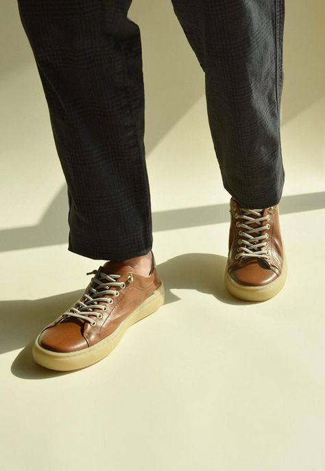 Zapatilla Hombre De Cuero Prat C3 Camel-6