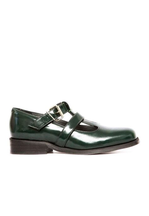 Zapato Mujer De Cuero Teresa C2 Verde-0