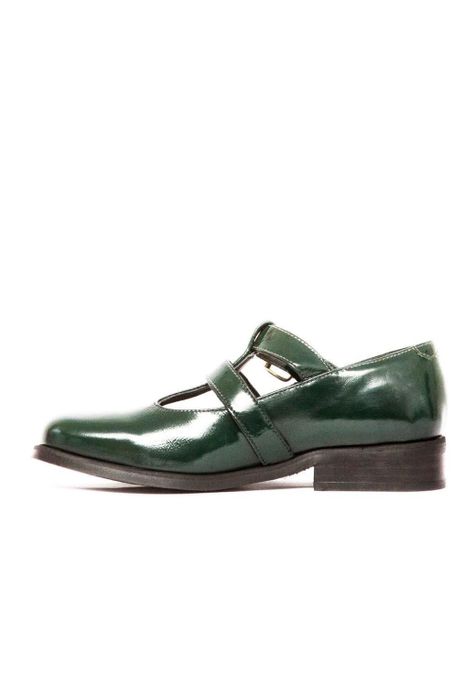 Zapato Mujer De Cuero Teresa C2 Verde-3