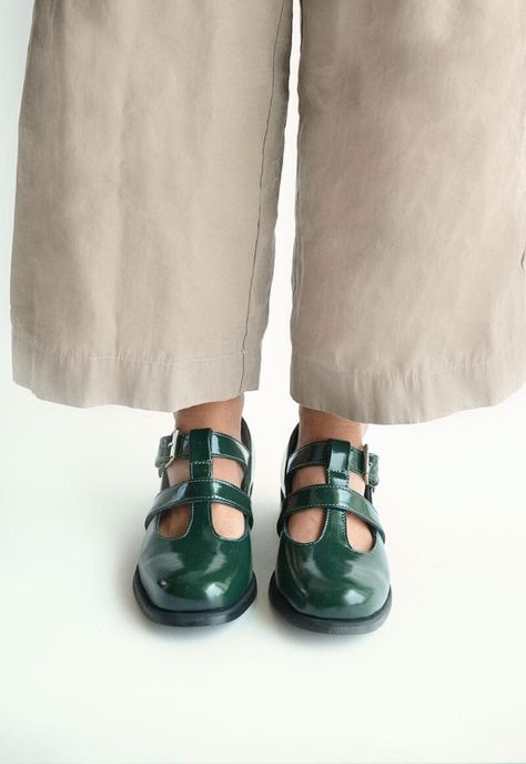 Zapato Mujer De Cuero Teresa C2 Verde-6