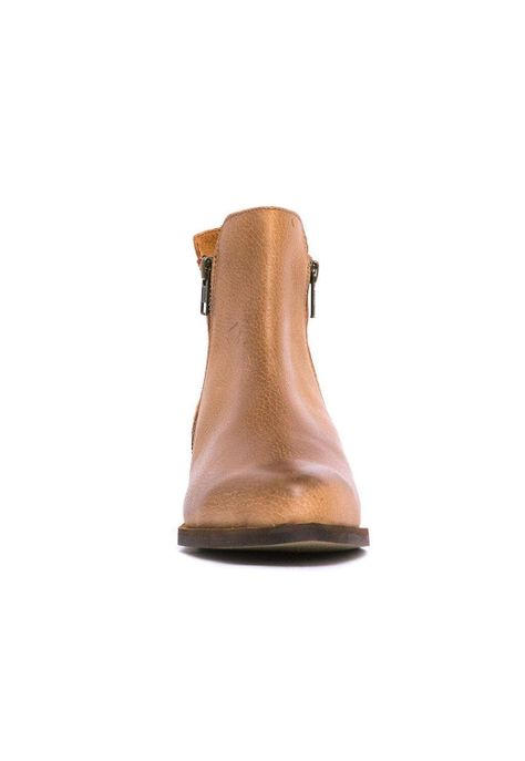 Botin Mujer De Cuero Lena Camel C2-2