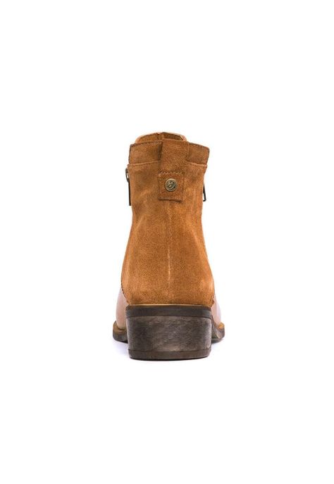 Botin Mujer De Cuero Lena Camel C2-4