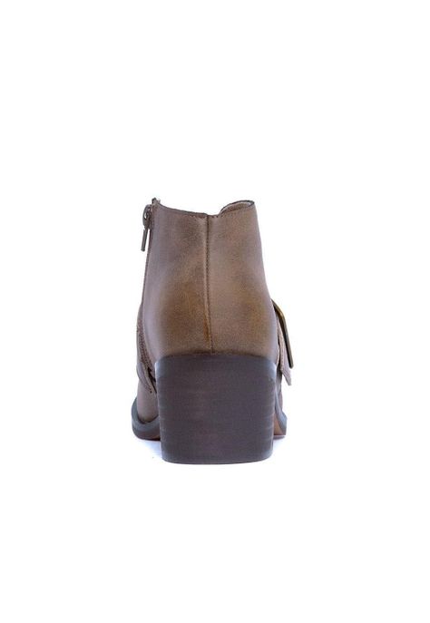 Botines Mujer De Cuero Focha Café C14-4