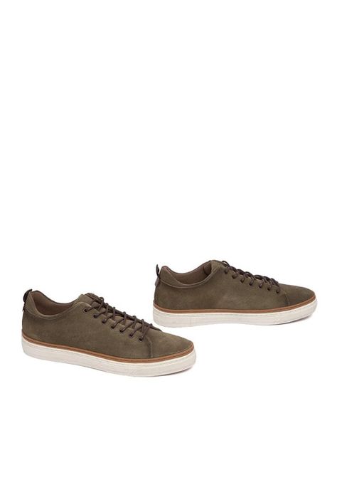 Zapatilla Hombre De Cuero Julio Verde C1-5