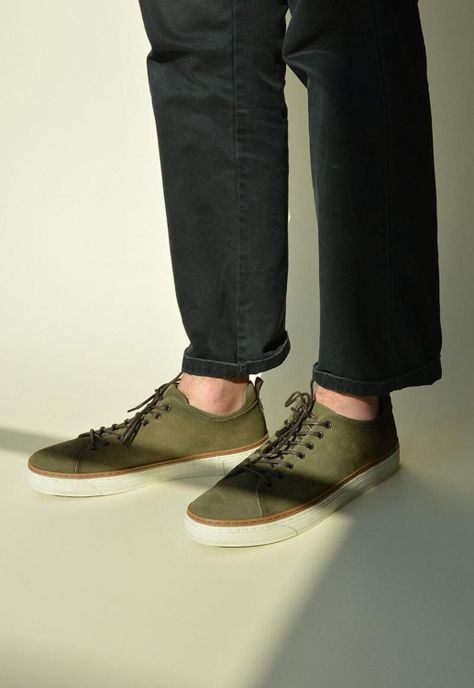 Zapatilla Hombre De Cuero Julio Verde C1-6