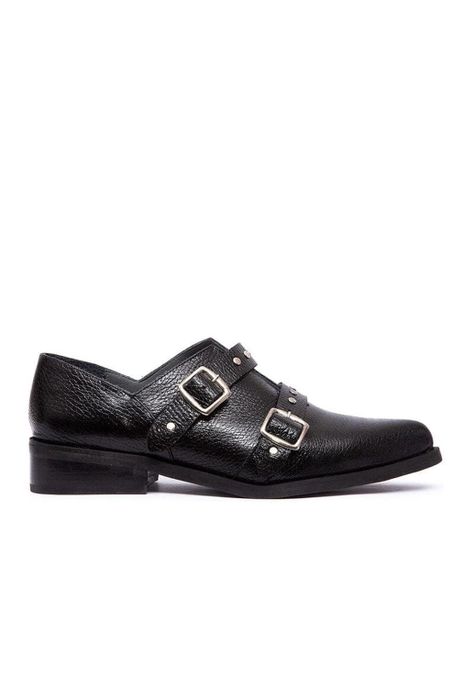 Zapato Mujer De Cuero Juana C1 Negro-0