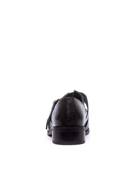 Zapato Mujer De Cuero Juana C1 Negro-4