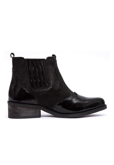 Botin Mujer De Cuero Frida C1 Negro-0