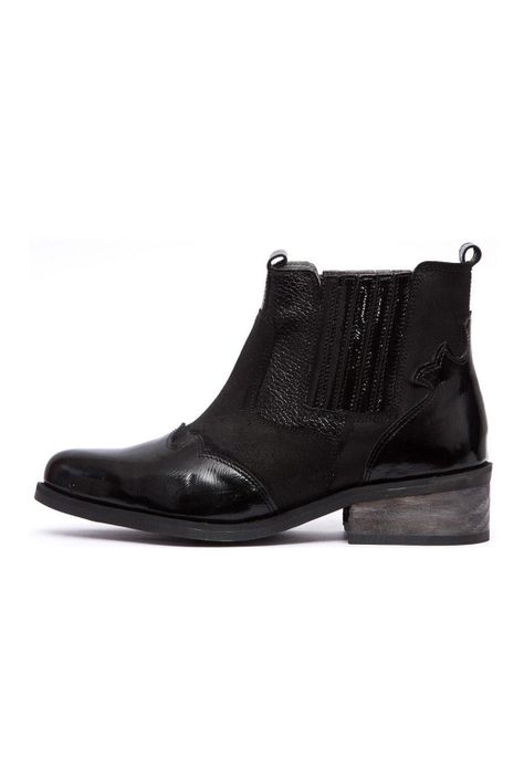 Botin Mujer De Cuero Frida C1 Negro-3