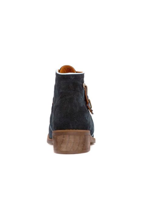 Botin Mujer De Cuero Judy Azul C2-1