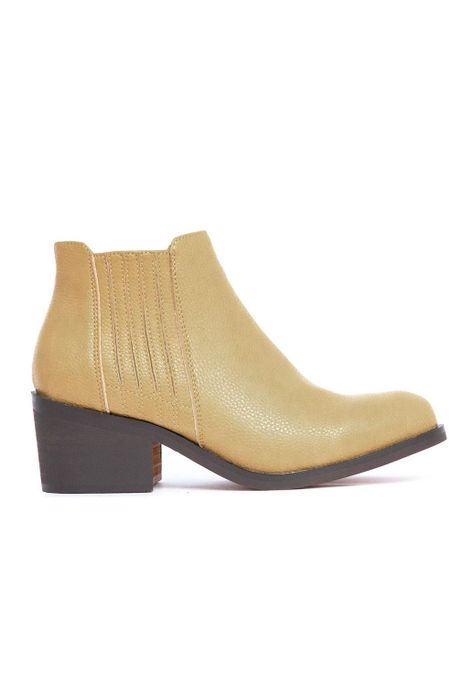 Botines Mujer De Cuero Pinda C12 Camel -0