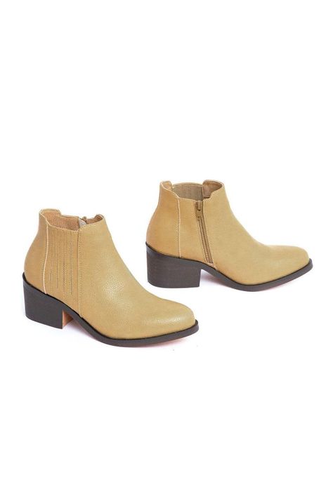 Botines Mujer De Cuero Pinda C12 Camel -5