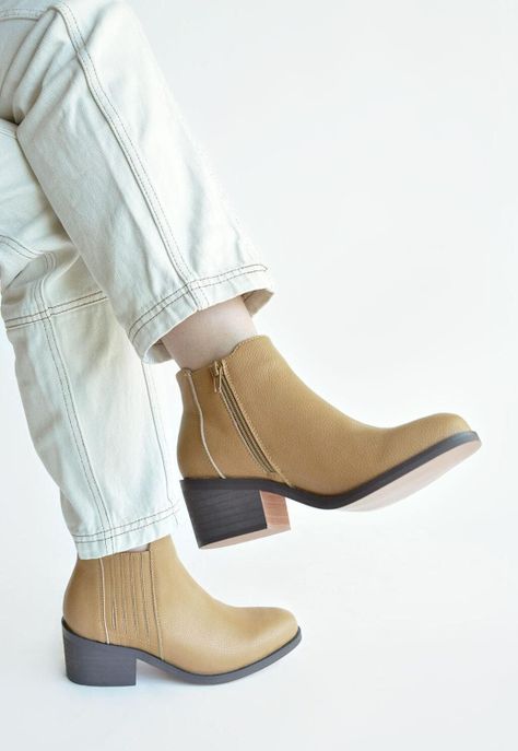 Botines Mujer De Cuero Pinda C12 Camel -6