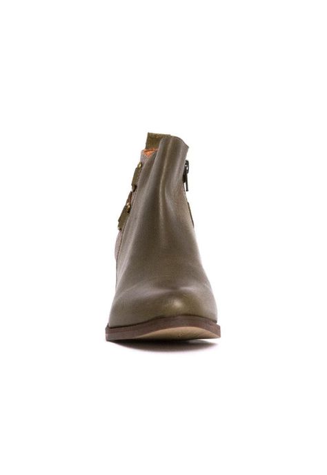 Botin Mujer De Cuero Olga C6 Verde-2