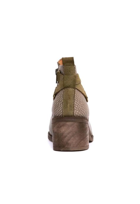Botin Mujer De Cuero Olga C6 Verde-4