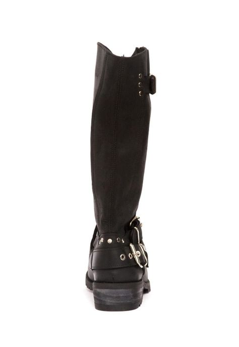 Bota Mujer De Cuero Olivia Negro C2-4