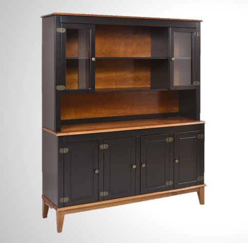 Estante madera Vintage Negro-0