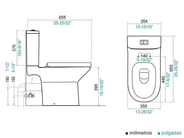 SANITARIO WC GENOVA BLANCO P-TRAP-3