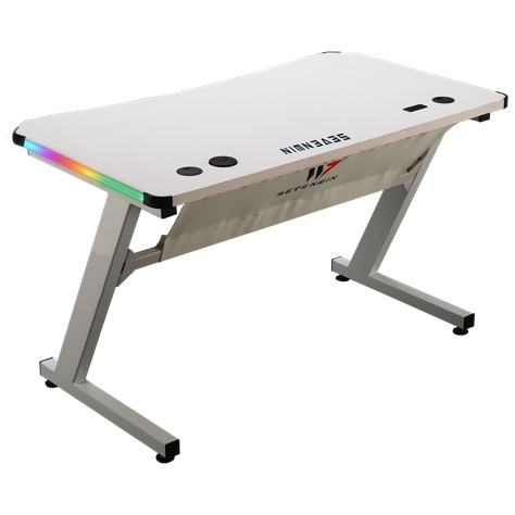 Escritorio Gamer Infinity White RGB-2