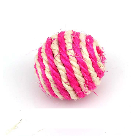 PELOTA PARA GATO ROSA BLANCO-0