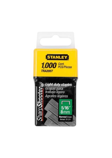 Grapas para uso ligero 5/16” 1000 unidades STANLEY TRA205T-1