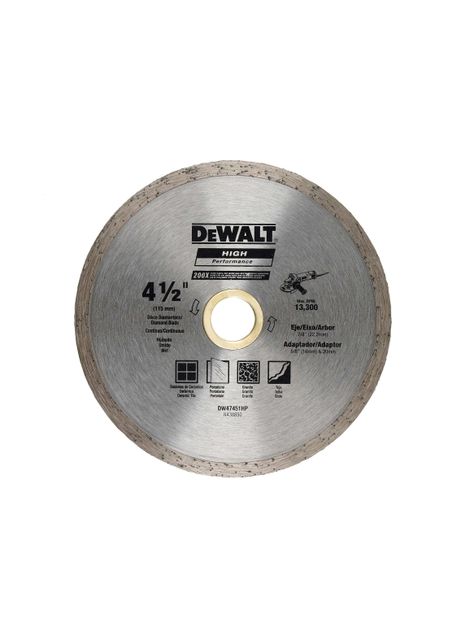 Disco diamantado continuo 4-1/2” DEWALT DW47451HP-0