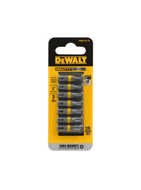 Set 7 puntas torx 1” MAXFIT DEWALT DWAF1TS-7H-1