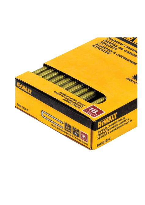Caja de 2500 grapas cabeza angosta 1x1/4" DEWALT DNS18100-2-1