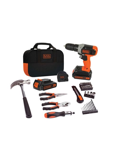 Kit Taladro atornillador 20V MÁX + 54 piezas-0