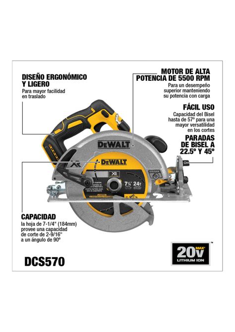 Sierra Circular 20V 184mm -1