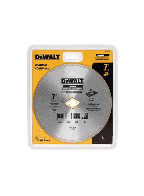 Disco diamantado 7” (180mm) DEWALT DW47701HP-1