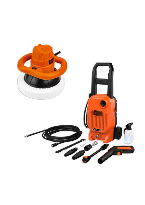 Hidrolavadora Alta Presión 1400W + Pulidora 120W-0