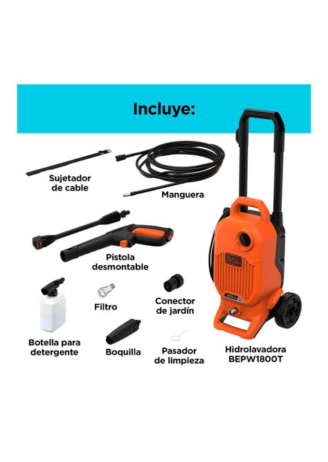 Hidrolavadora Alta Presión 1810 PSI 1700W-2