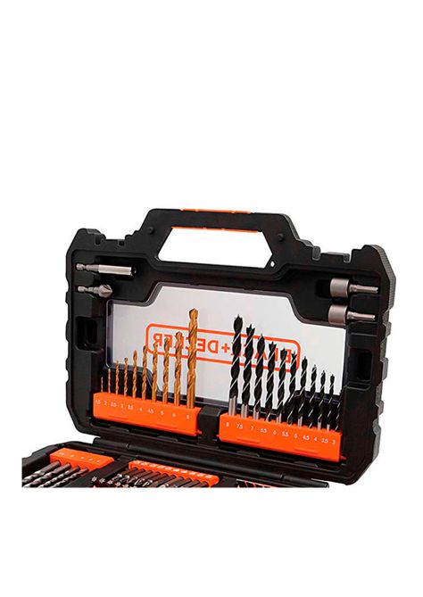 Set para atornillar y perforar 104 piezas BLACK+DECKER A7230-XJ-1